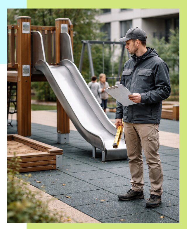 Сертификация детских площадок в Малгобеке от 25795 р. | Алешин-Млг