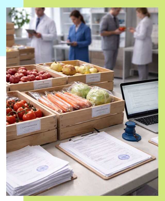 Сертификация овощей и фруктов в Малгобеке от 8770 р. | Алешин-Млг