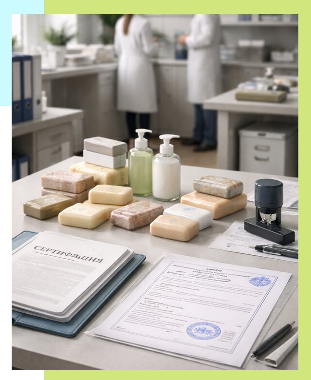 Сертификация мыла и сертификат на мыло в Малгобеке от 12382 | Алешин-Млг