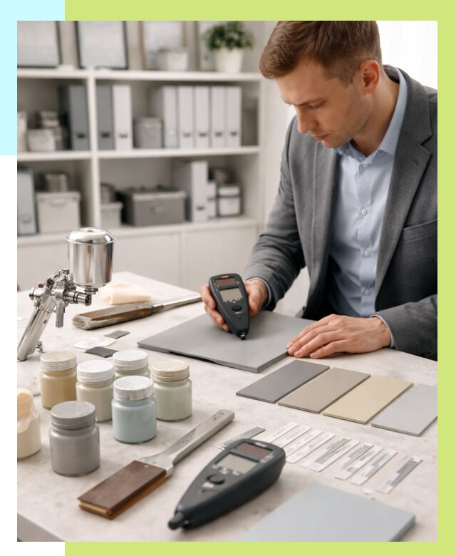 Сертификация краски в Малгобеке от 25795 р. | Алешин-Млг центр