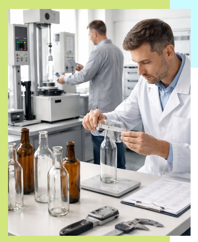 Сертификация стеклянных бутылок и сопутствующей упаковки в Малгобеке