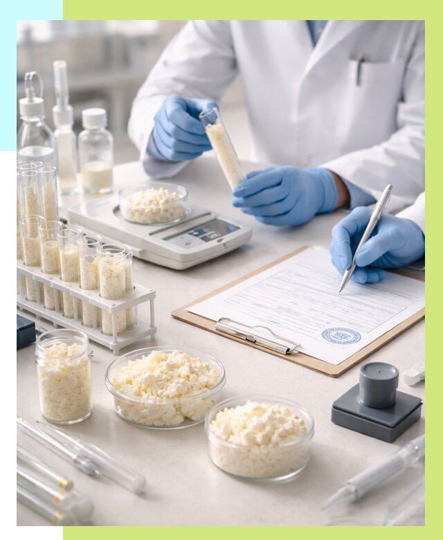 Сертификация творога в Малгобеке от 12382 р. под ключ | Алешин-Млг