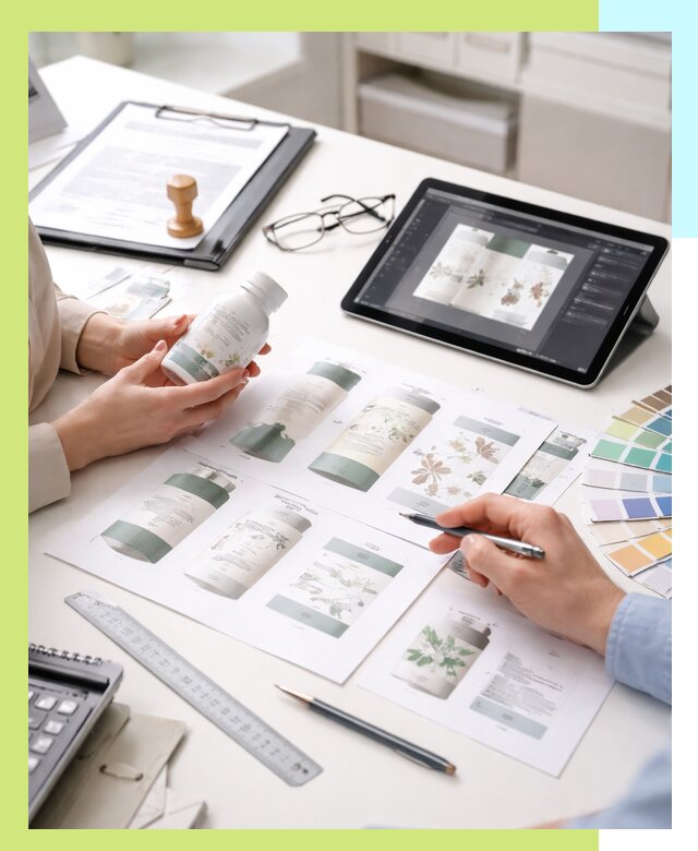 Профессиональная разработка дизайна и текста этикетки продукции в Малгобеке