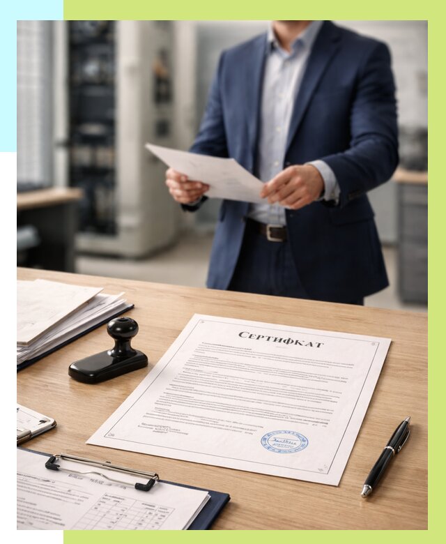 Сертификат на оборудование в Малгобеке от 15477 р. | Алешин-Млг