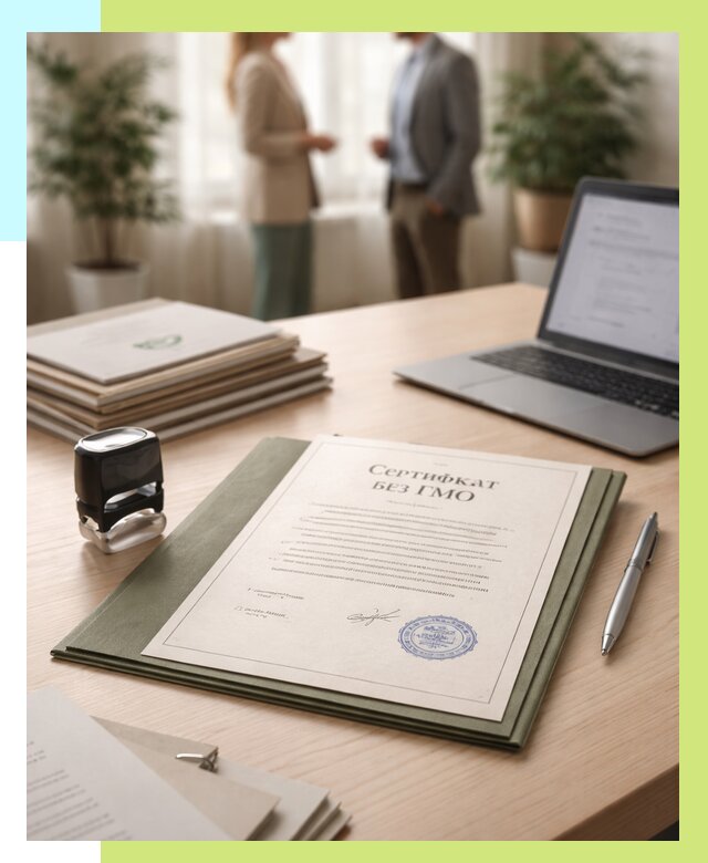 Сертификат без ГМО в Малгобеке от 7739 р. оформить срочно Алешин-Млг