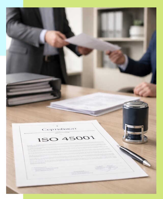 Сертификат ISO 45001 в Малгобеке под ключ от 46431 р. | Алешин-Млг