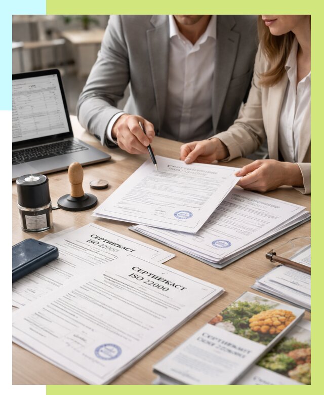 Сертификат ISO 22000 в Малгобеке от 41272 р. под ключ | Алешин-Млг