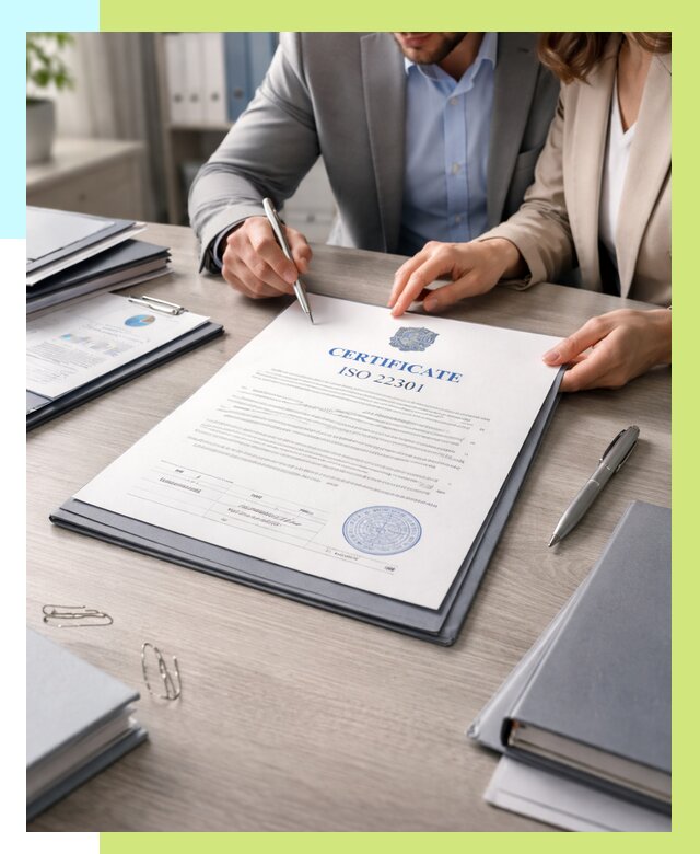Сертификат ISO 22301 в Малгобеке от 46431 р. | Алешин-Млг срочно